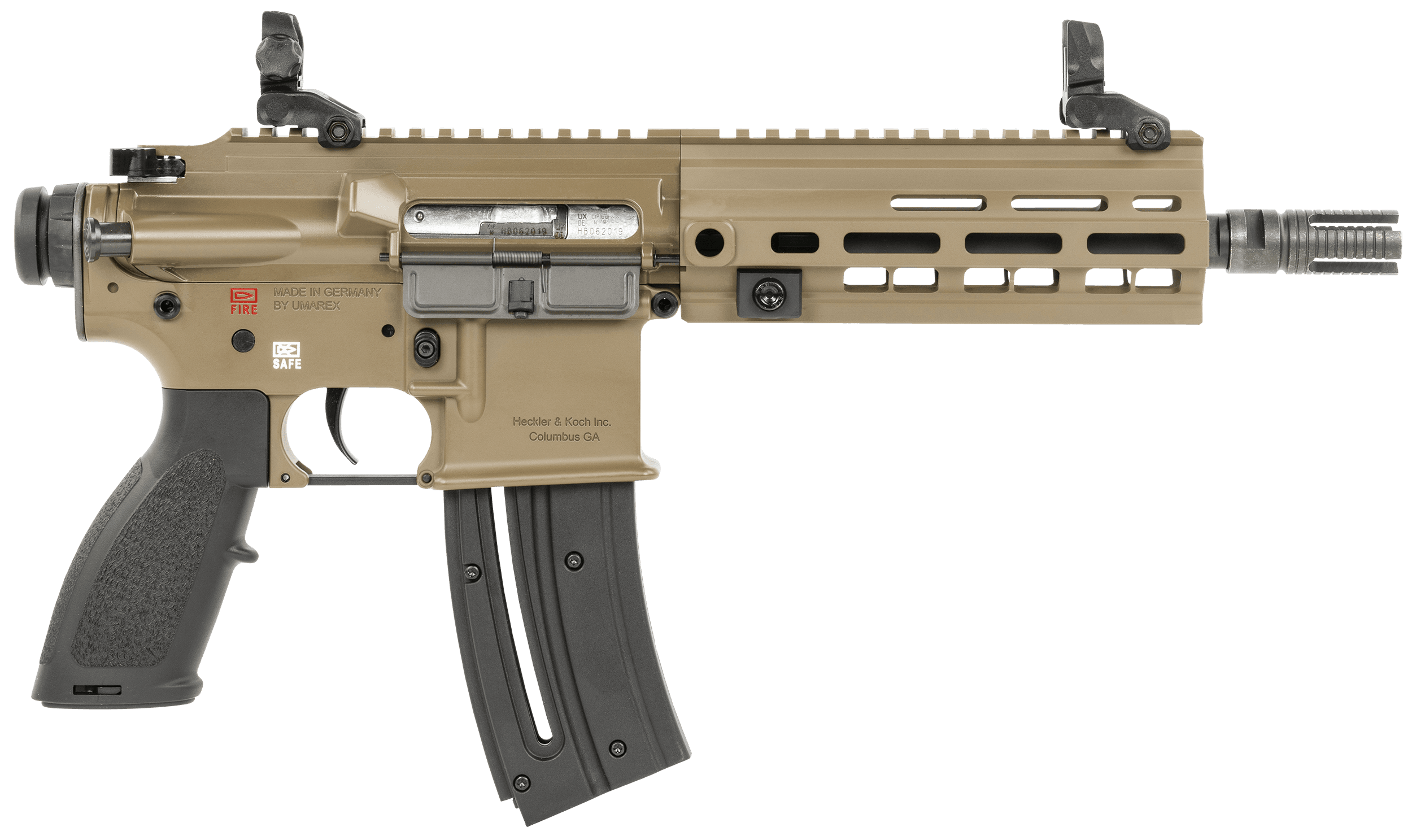 Heckler & Koch HK416 22 Long Rifle 8.5in 10rd Flat Dark Earth Threaded Barrel