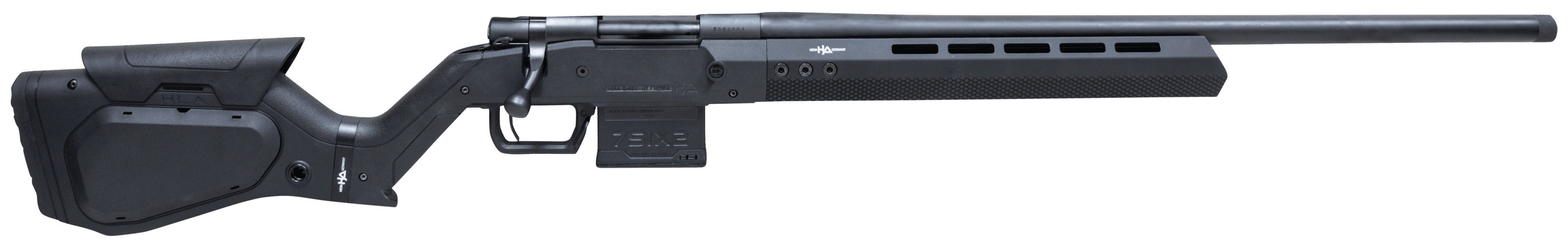 Howa HHERA65CHBBLK M1500 Hera 6.5 Creedmoor 5+1 24" Heavy Threaded Barrel, Black Rec, Black Hera H7 Chassis Stock
