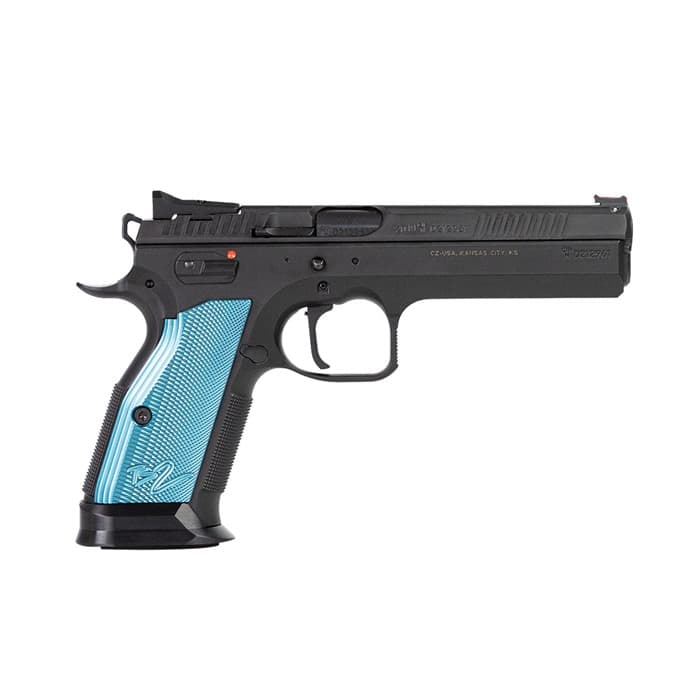 CZ Tactical Sport 2 9mm 5.25in 10rd Blue Steel Frame Fiber Optic Sight