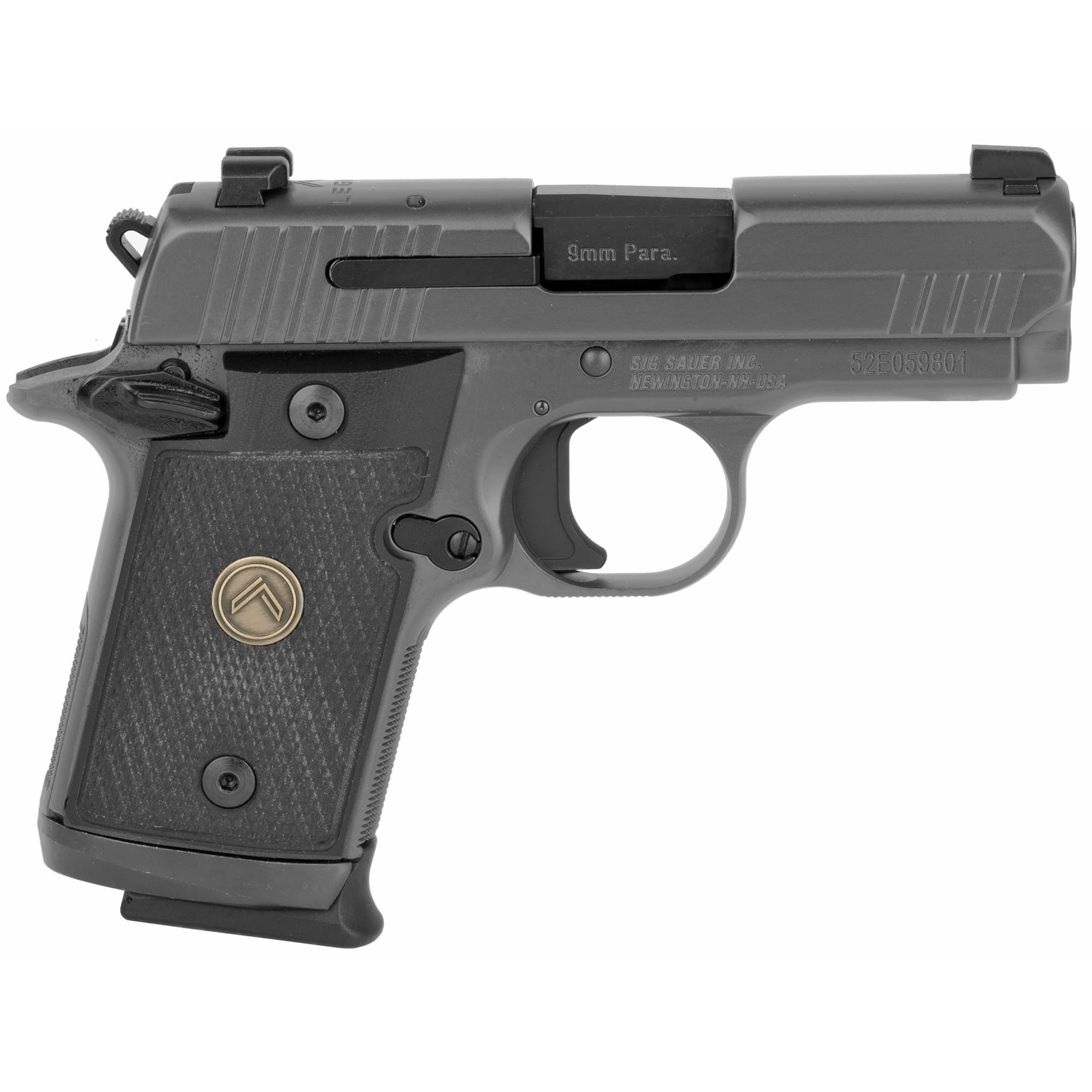 Sig Sauer P938 Legion 9mm Luger 3 in 7+1 Legion Gray Cerakote Black G10