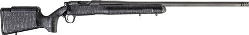Christensen Arms 8010201100 Mesa Long Range 6.5 PRC 4+1 26" Threaded Barrel, Tungsten Gray Cerakote, Black with Gray Webbing Stock