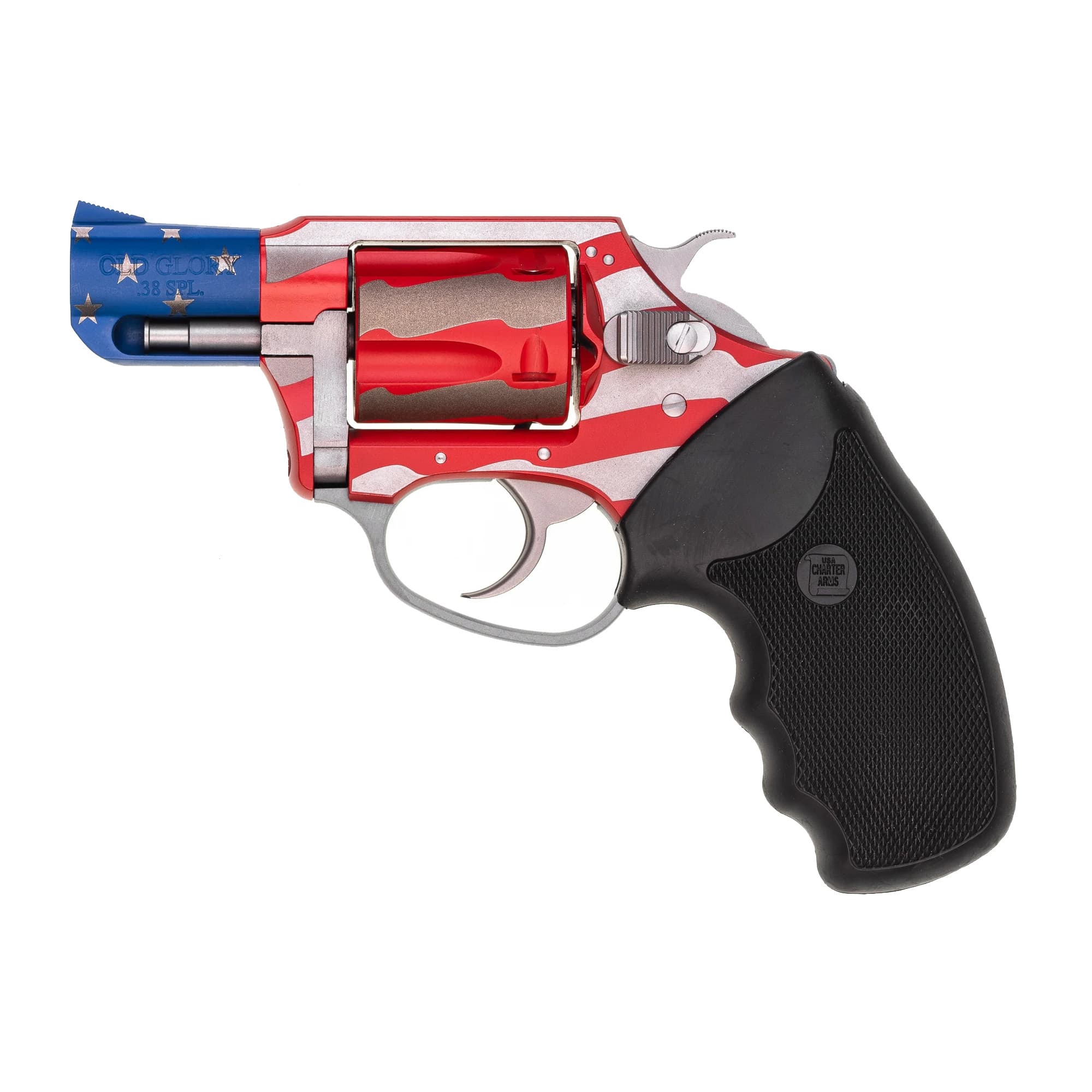 Charter Arms Old Glory 38 Special 2 inch 5 Shot Red White Blue