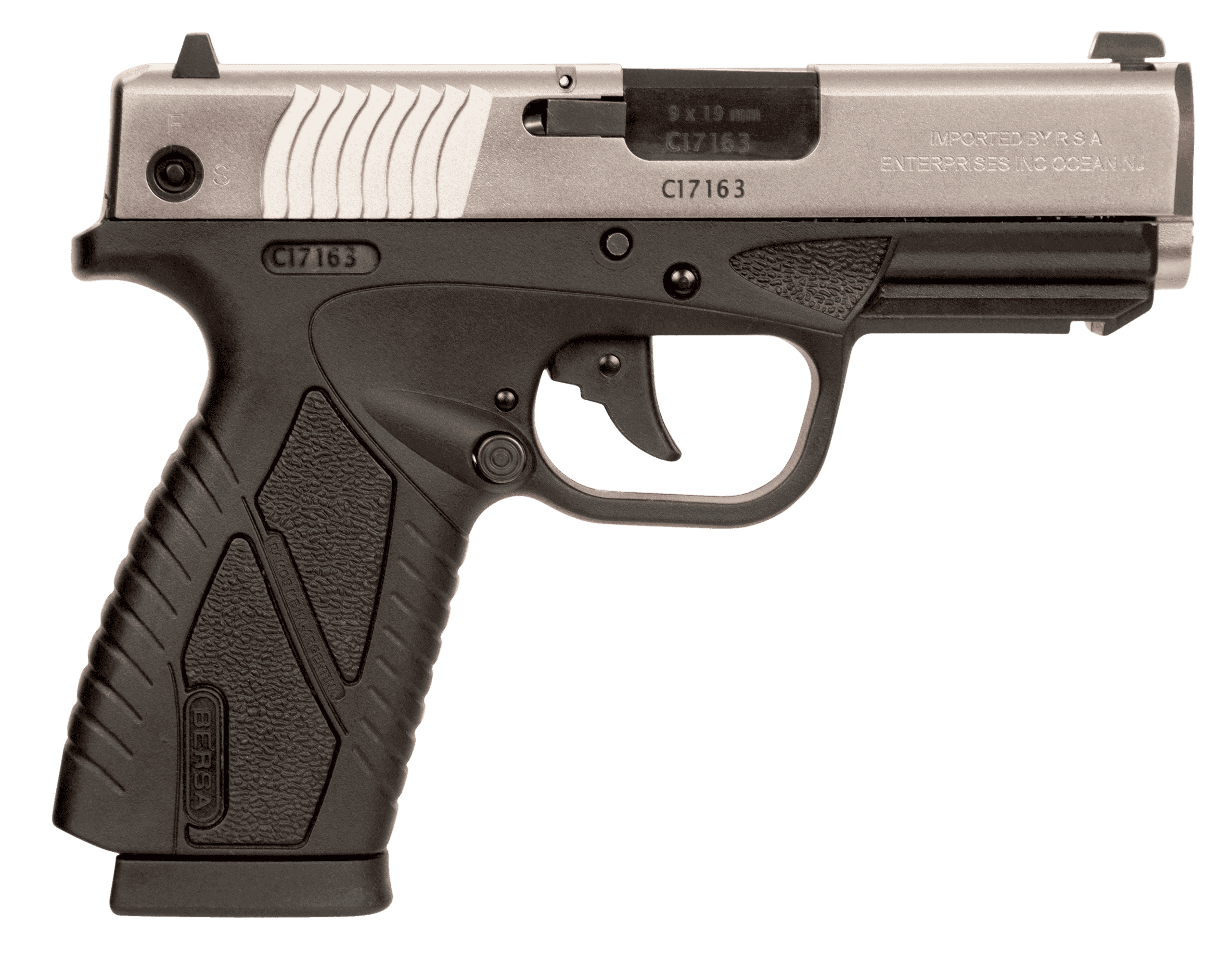 Bersa Bpcc 9mm Luger, 3.3in. Barrel, 8rd - Black (BP9DTCC)