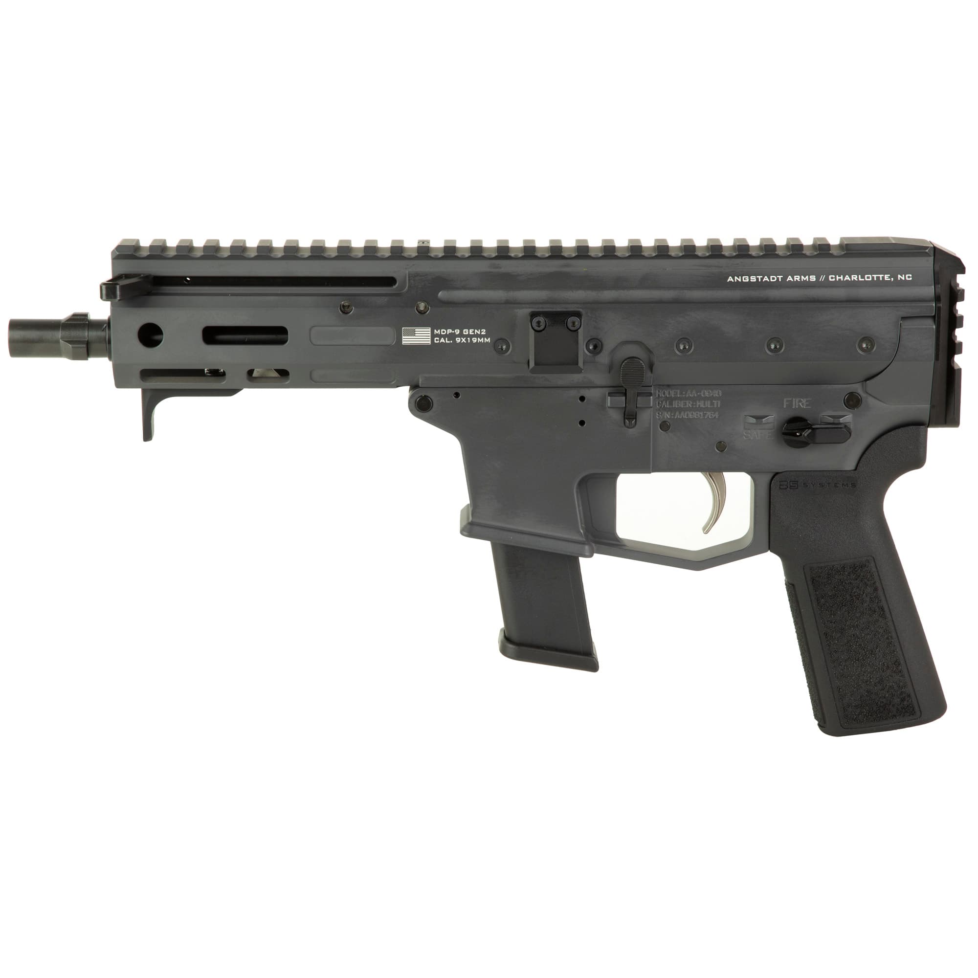 Angstadt Arms MDP-9 9mm Luger 6" 17 Rounds Sniper Grey