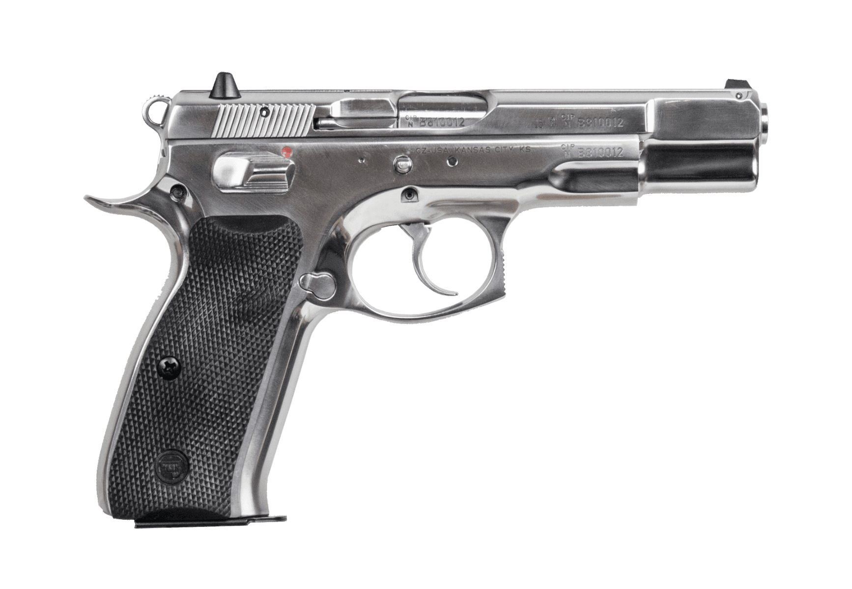 CZ 75 B 9mm Luger 4.6in Barrel 16rd Polished Stainless