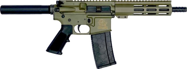 Great Lakes AR-15 Pistol .223 Wylde 7.5" Nitride 30rd OD Green Finish