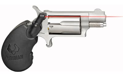 North American Arms 22MSVL Mini-Revolver w/Laser 22 WMR 5rd Shot 1.13" Stainless Steel Barrel, Frame & Cylinder, Black Polymer Grip, Viridian E-Series Red Laser, Exposed Hammer