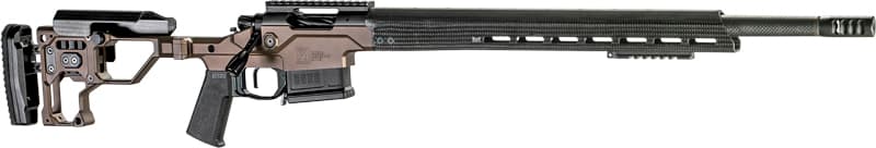 Christensen Arms 8010300900 Modern Precision  6.5 Creedmoor 22" Threaded Carbon Fiber Barrel 5+1, Black Nitride Finish, Desert Brown Anodized Folding Stock, Polymer Grip