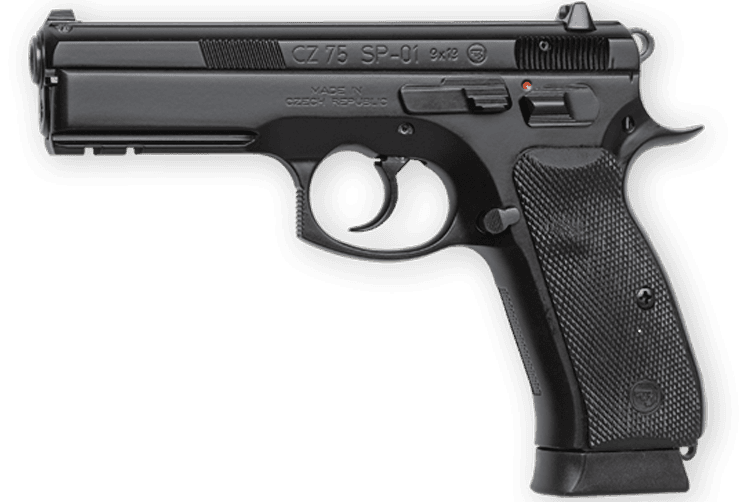 CZ 75 SP-01 9mm Luger 4.6 in Barrel 18 Rounds Black Finish Night Sights