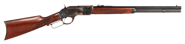 Taylors & Company 550220COM 1873 Comanchero 357 Mag Caliber with 10+1 Capacity, 20" Blued Barrel, Color Case Hardened Metal Finish & Checkered Walnut Stock (Full Size)