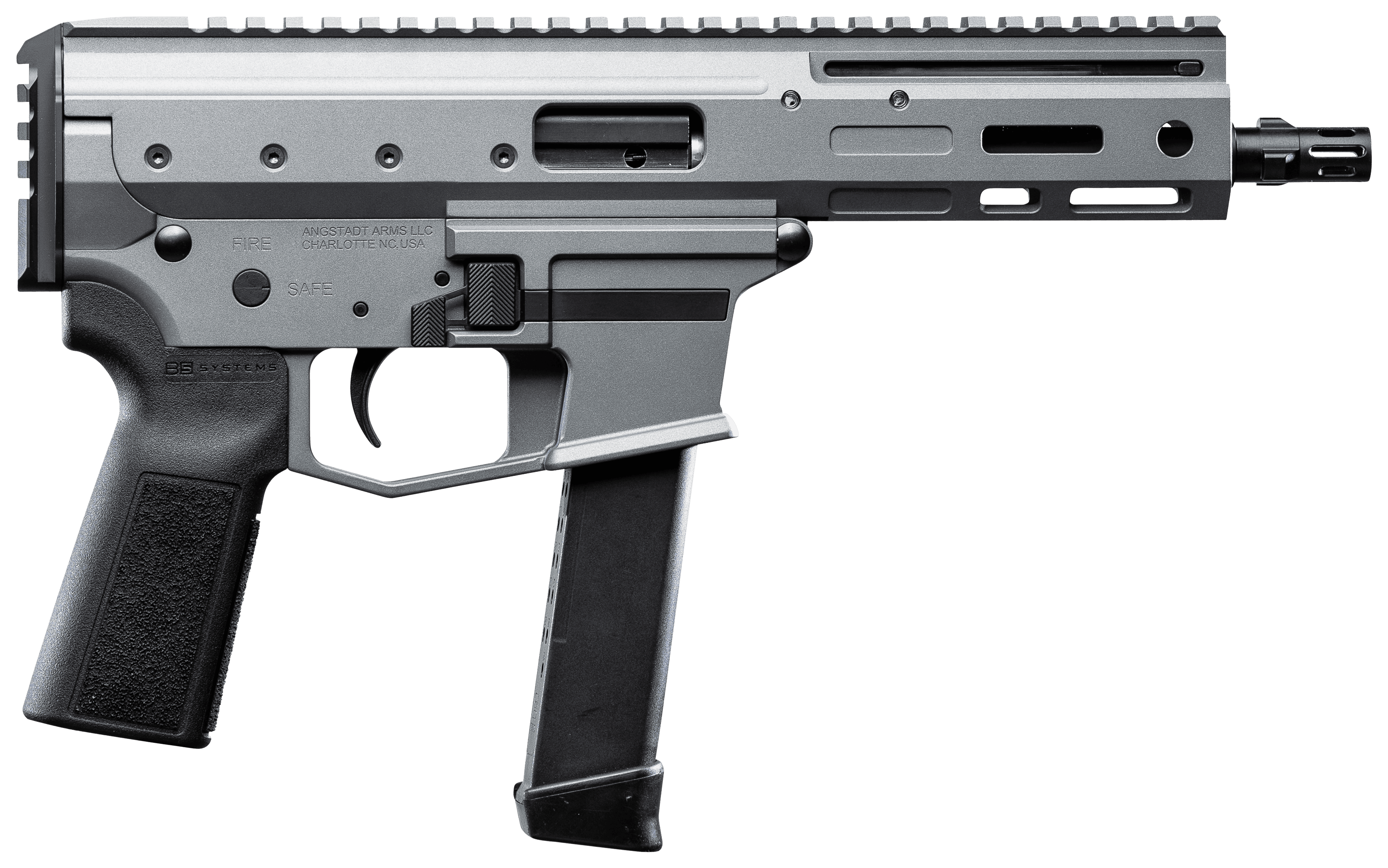 Angstadt Arms MDP-9 9mm Luger, 6in. Barrel, 27rd, Threaded Barrel - Gray (AAMDP09PG6)
