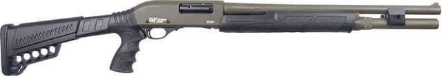 Gforce Arms GF2P12 GF2P 12 Gauge Pump 3" Chamber 7+1 20" Fixed Cylinder Bore, OD Green Barrel/Rec, Black Furniture, 5rd Shell Carrier Stock, Rubber Pistol Grip, Blade Sight, 3rd Shell Holder on Rec