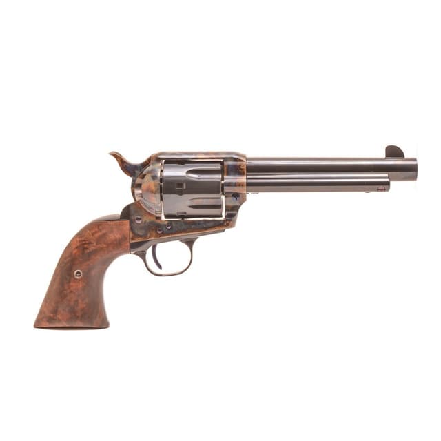 Standard Manufacturing Single Action Revolver - Case Colored | .45 LC | 5.5" Barrel | 6rd | Walnut Grips