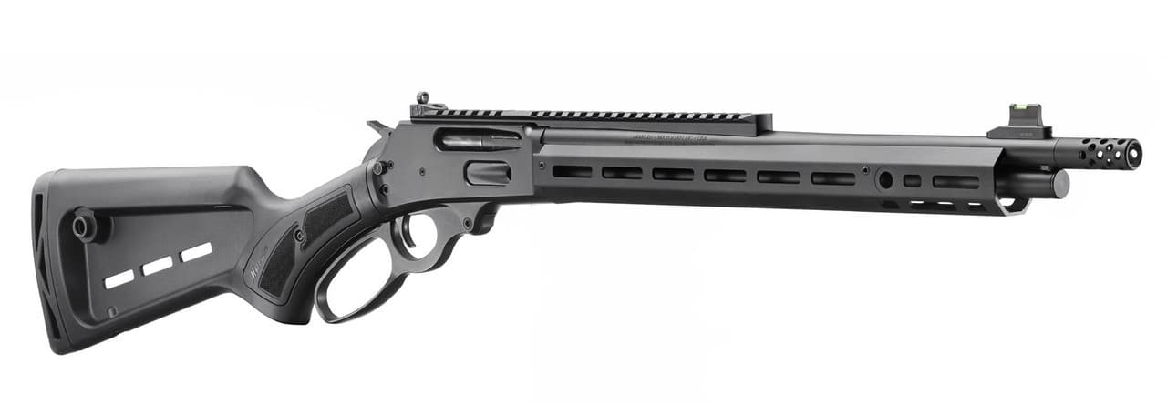 Marlin 70902 336 Dark 30-30 Win 5+1 16.17" Graphite Black Cerakote Steel Threaded Barrel, Graphite Black Cerakote Picatinny Rail Steel Receiver, M-LOK Handguard, Black Polymer Adjustable Stock