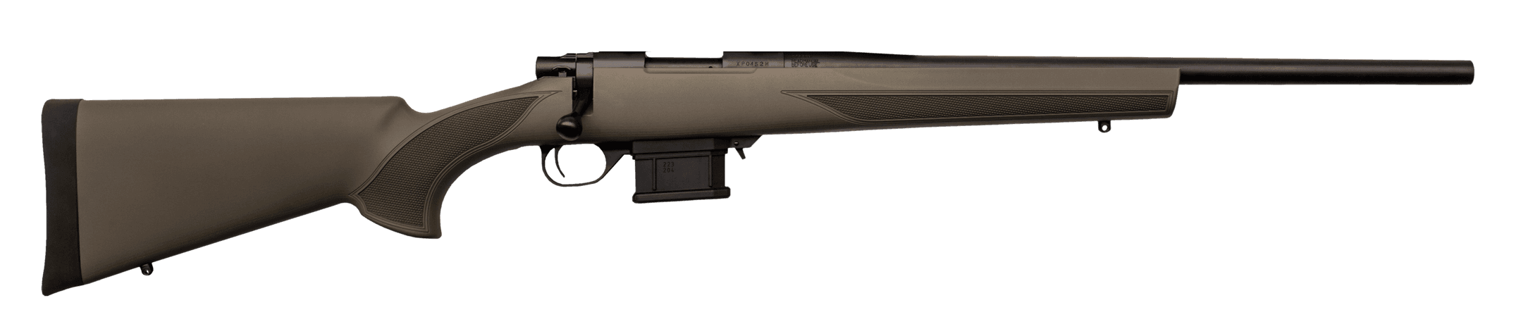 Howa HMA60804G M1500 Mini Action Compact 6mm ARC 5+1 20" Black Steel Barrel, Black Drilled & Tapped Steel Receiver, OD Green Fixed HTI Synthetic Stock,