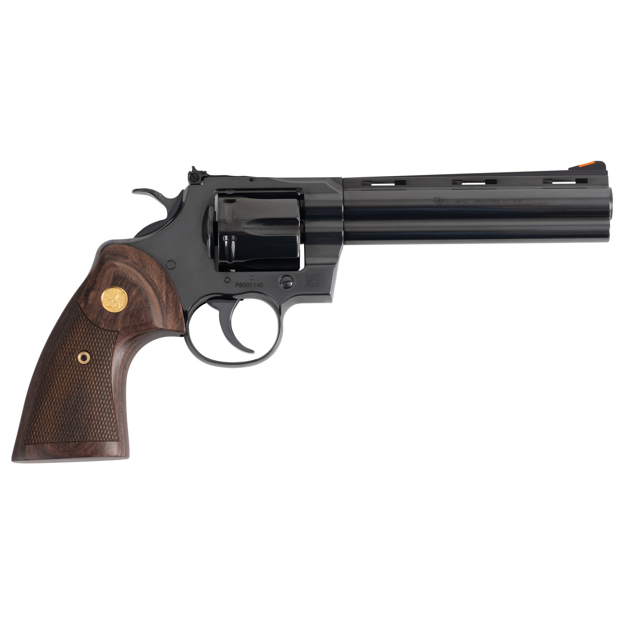 Colt Python .357 Magnum 6 inch 6 round Blued Walnut Grips Carbon Steel Frame