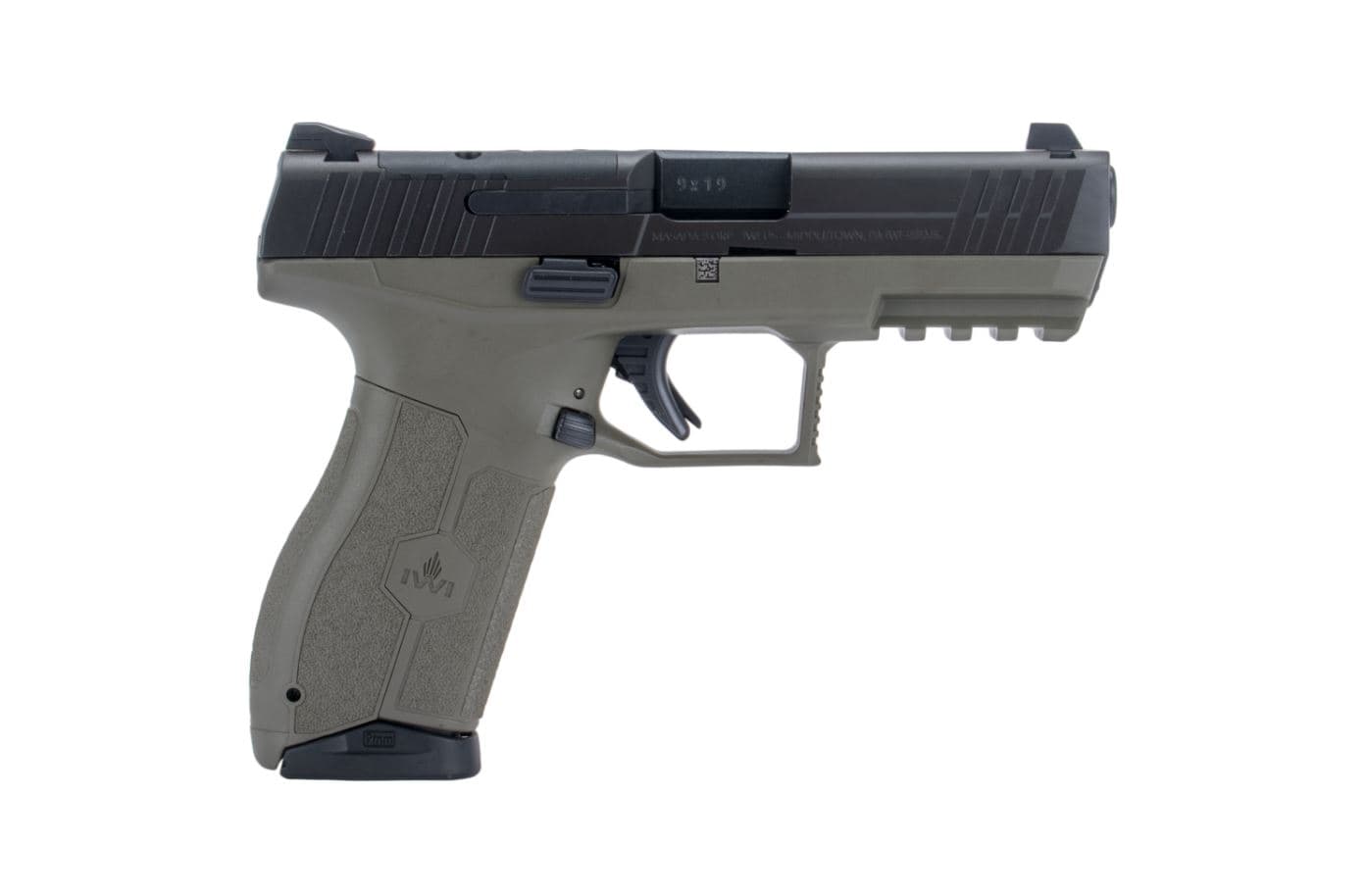 IWI Masada 9mm 4.1in Barrel 10rd OD Green Optics Ready Night Sights