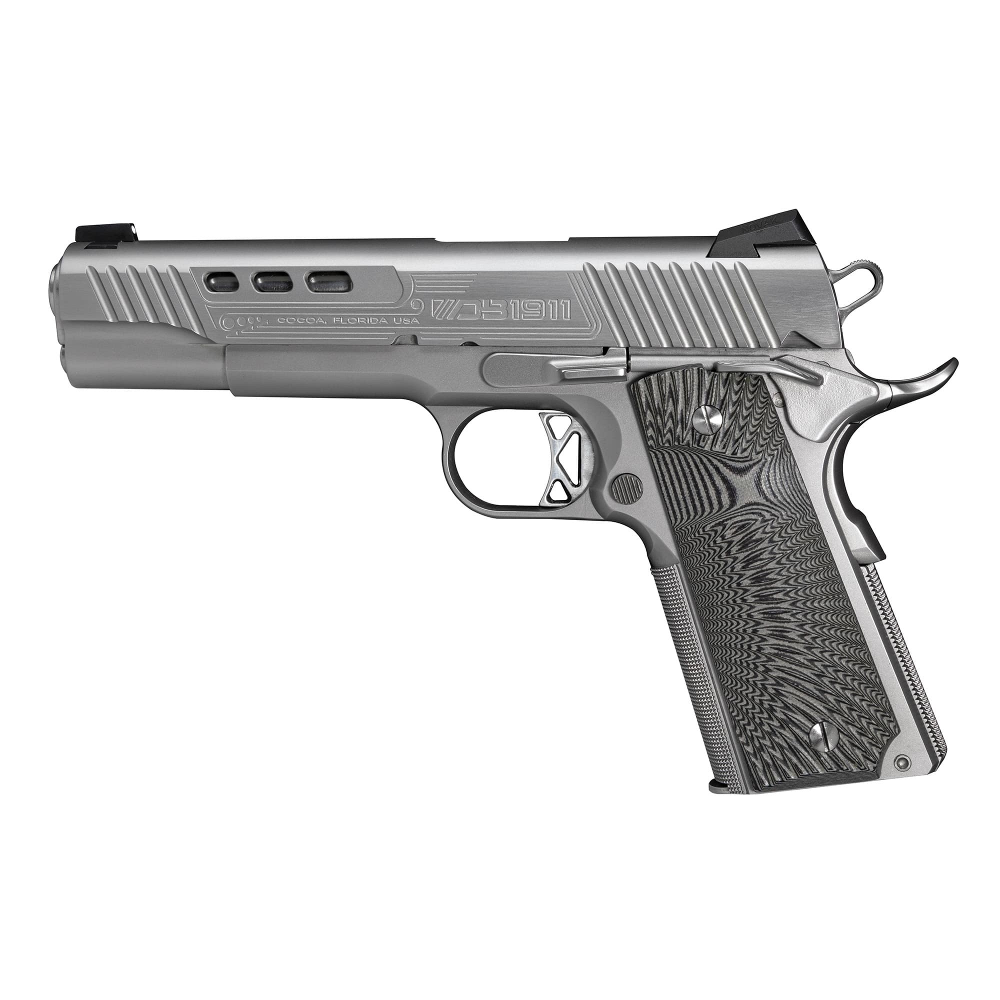 Diamondback DB1911SS 45 ACP 5" Barrel 8 Rounds Stainless Silver G10 Grip Limited Edition