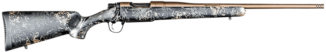 Christensen Arms 8010119100 Mesa FFT 7mm PRC 3+1 22" Threaded Barrel, Burnt Bronze Cerakote, Green with Black/Tan Webbing Stock
