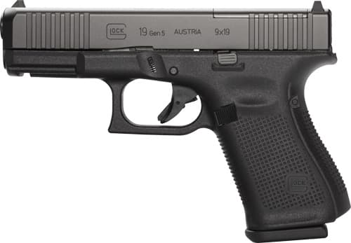 Glock G19 Gen 5 MOS 9mm 4in 15rd nDLC Finish