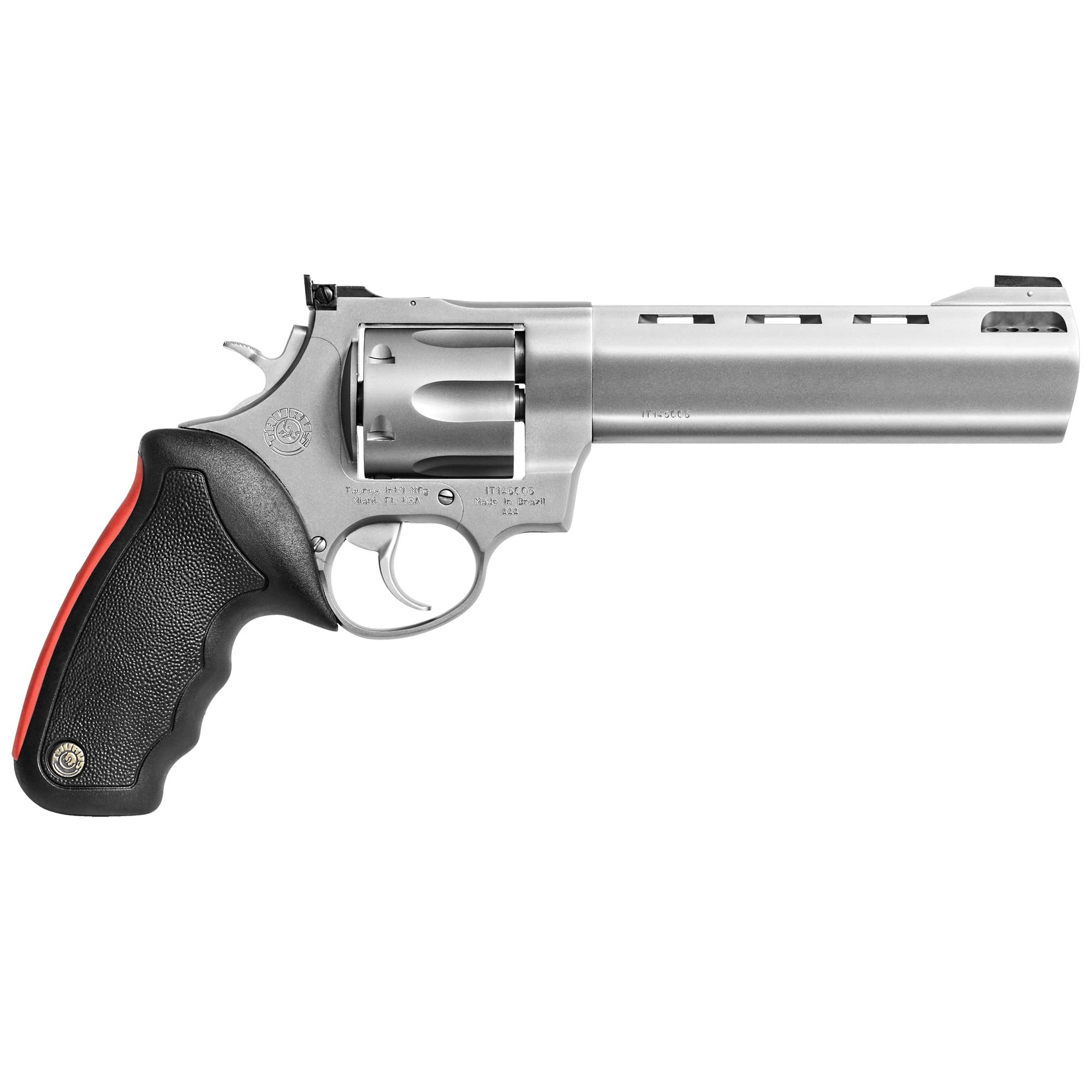 Taurus Raging Bull 44 Remington Magnum 6.5 Inch 6 Rounds Stainless Rubber Grip