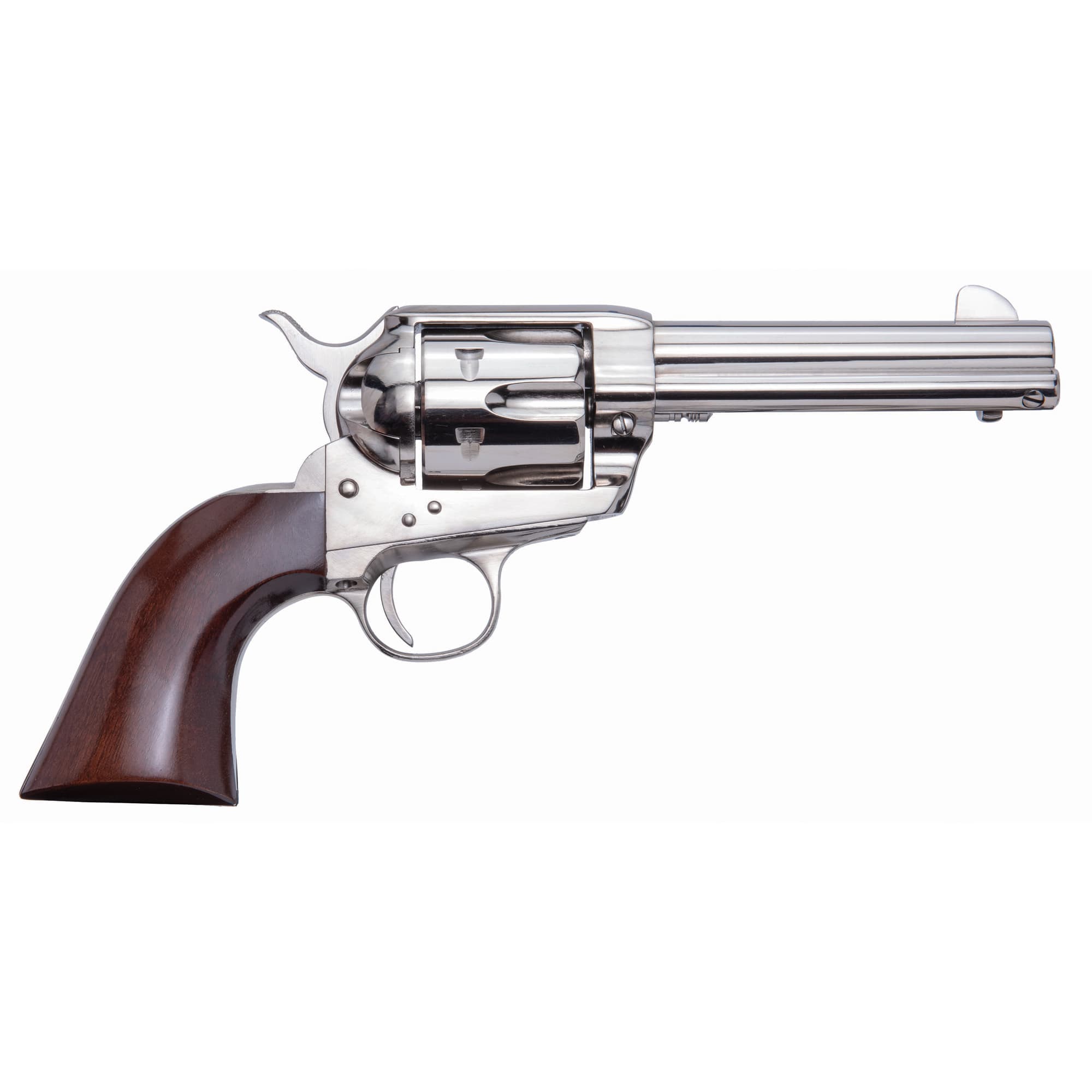 Cimarron Pistolero 9mm Luger 4.75-inch Barrel 6 Round Nickel Finish