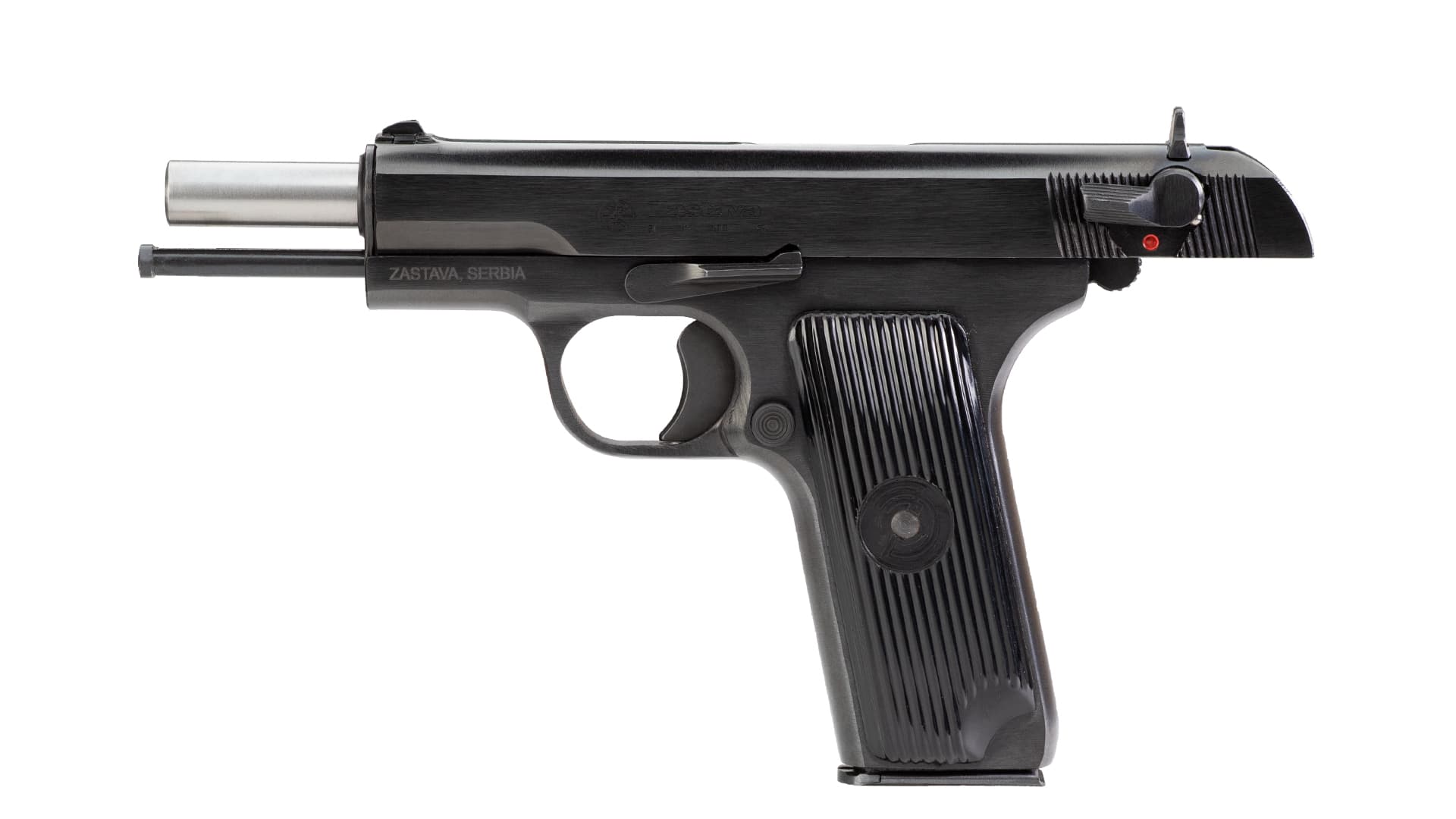 Zastava M57A Pistol 7.62x25 4.5 Inch Barrel 9 Round Blued Steel Finish