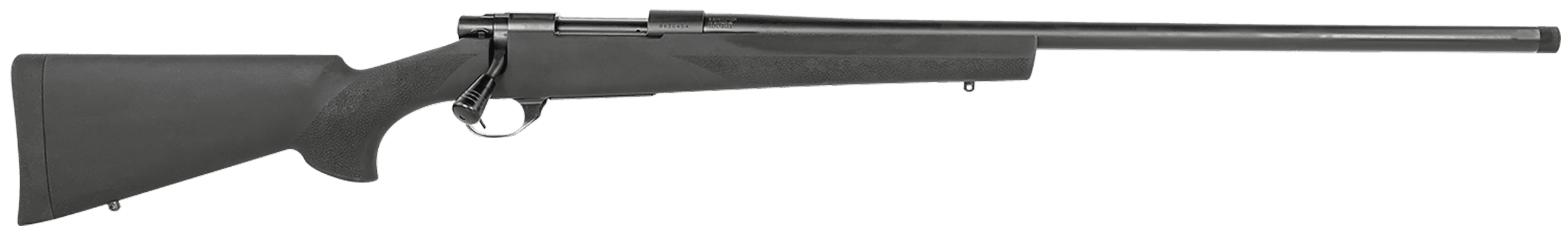 Howa M1500 Hogue Full Size 7mm PRC 5+1 24" Blued Steel Barrel, Blued Drilled & Tapped Stainless Steel Receiver, Hogue OverMolded Black Synthetic Stock, Right Hand