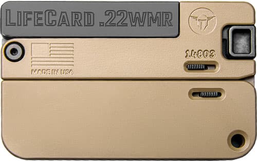 LifeCard Handgun .22 WMR Single Shot 2.5" Barrel McMillan Tan