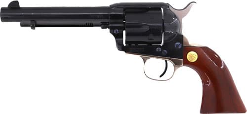 Cimarron Pistoleer 357 Magnum 38 Special 5.5 in 6 Rounds Blued Wood Grips