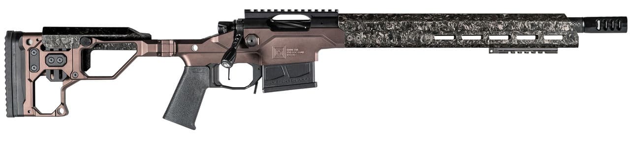 Christensen Arms 8010300800 Modern Precision  308 Win 16" Threaded Carbon Fiber Barrel 5+1, Black Nitride Finish, Desert Brown Anodized Folding Stock, Polymer Grip