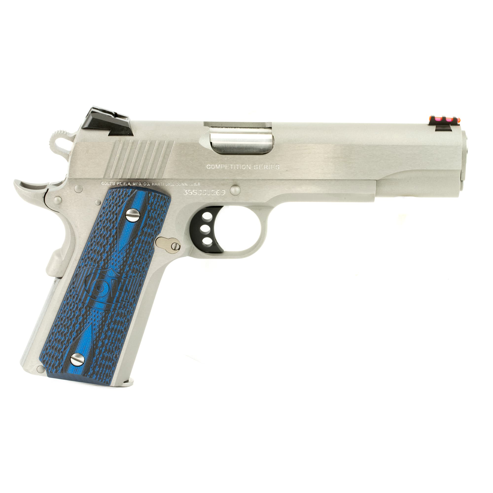 Colt 1911 Competition Pistol 38 Super 5 Inch 9+1 Stainless