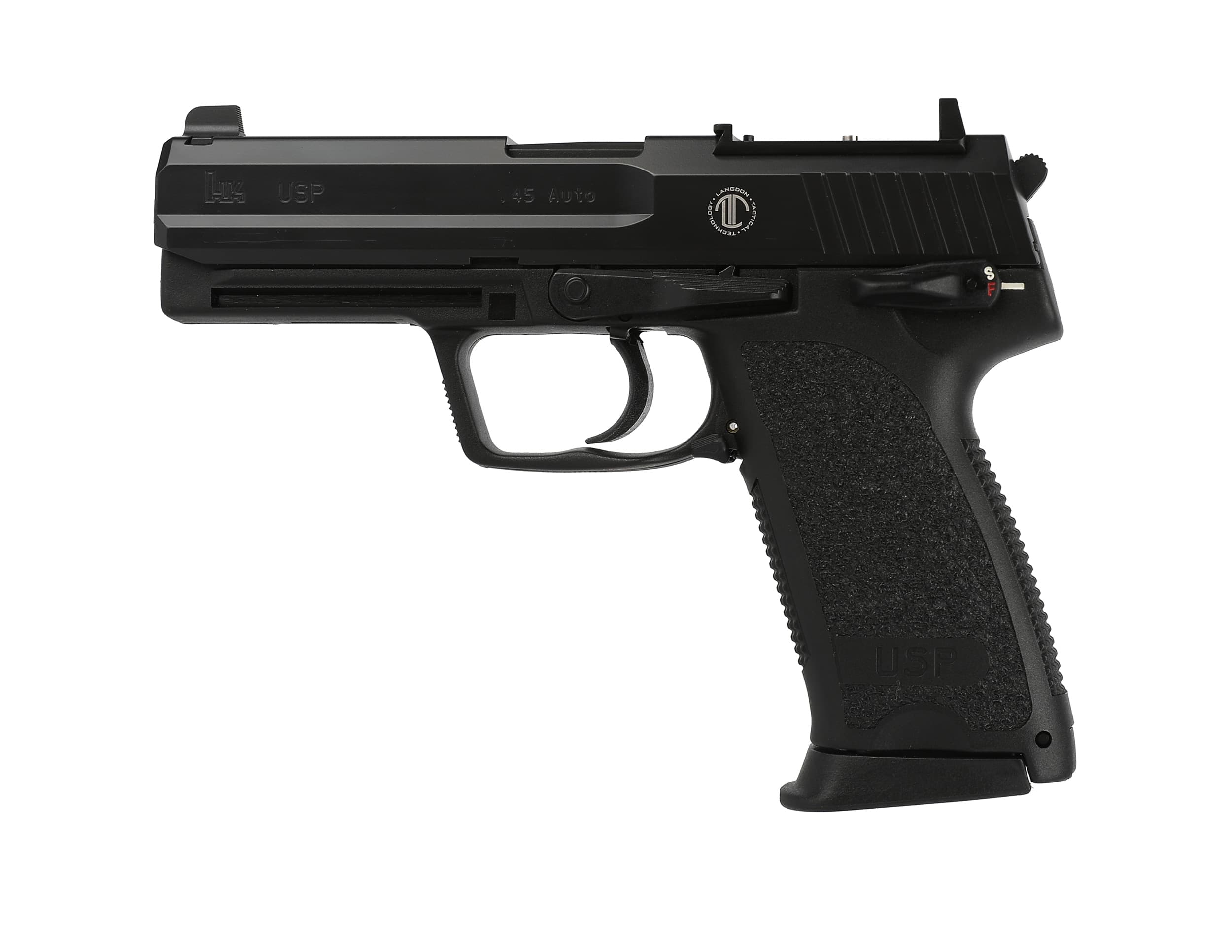 Heckler & Koch USP45 V1 45 ACP 4.41 in 12 Round Langdon Tactical RMR