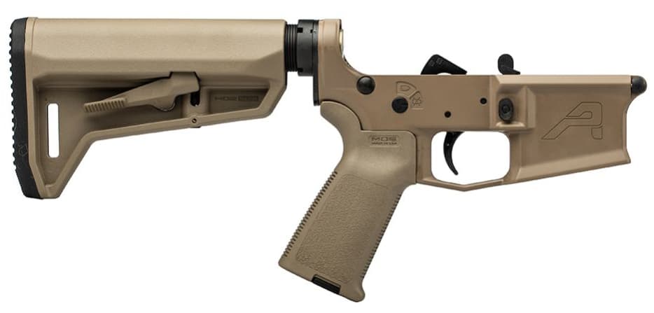 Aero Precision M4E1 Multi Caliber AR15 Lower Receiver Flat Dark Earth MOE Stock