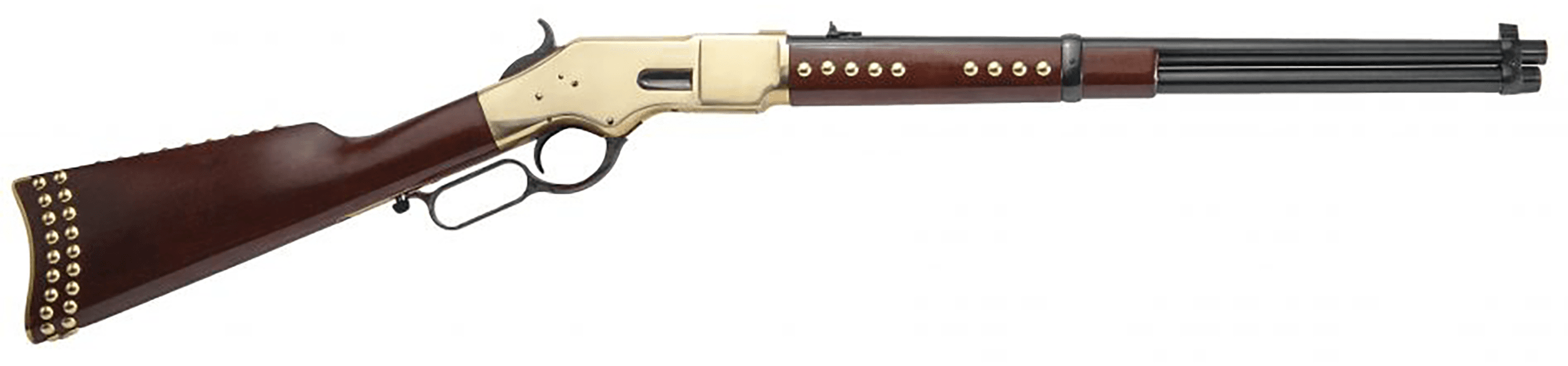 Cimarron 1866 Yellowboy Carbine 45 Colt 19 in 10+1 Brass Blued Wood