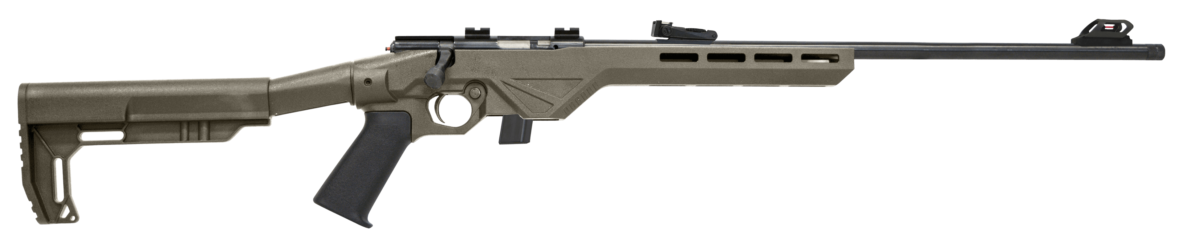 Citadel CIT22LRBLTFDE Trakr 22 LR 10+1 18" Blued Steel Barrel & Receiver, Flat Dark Earth Synthetic Stock