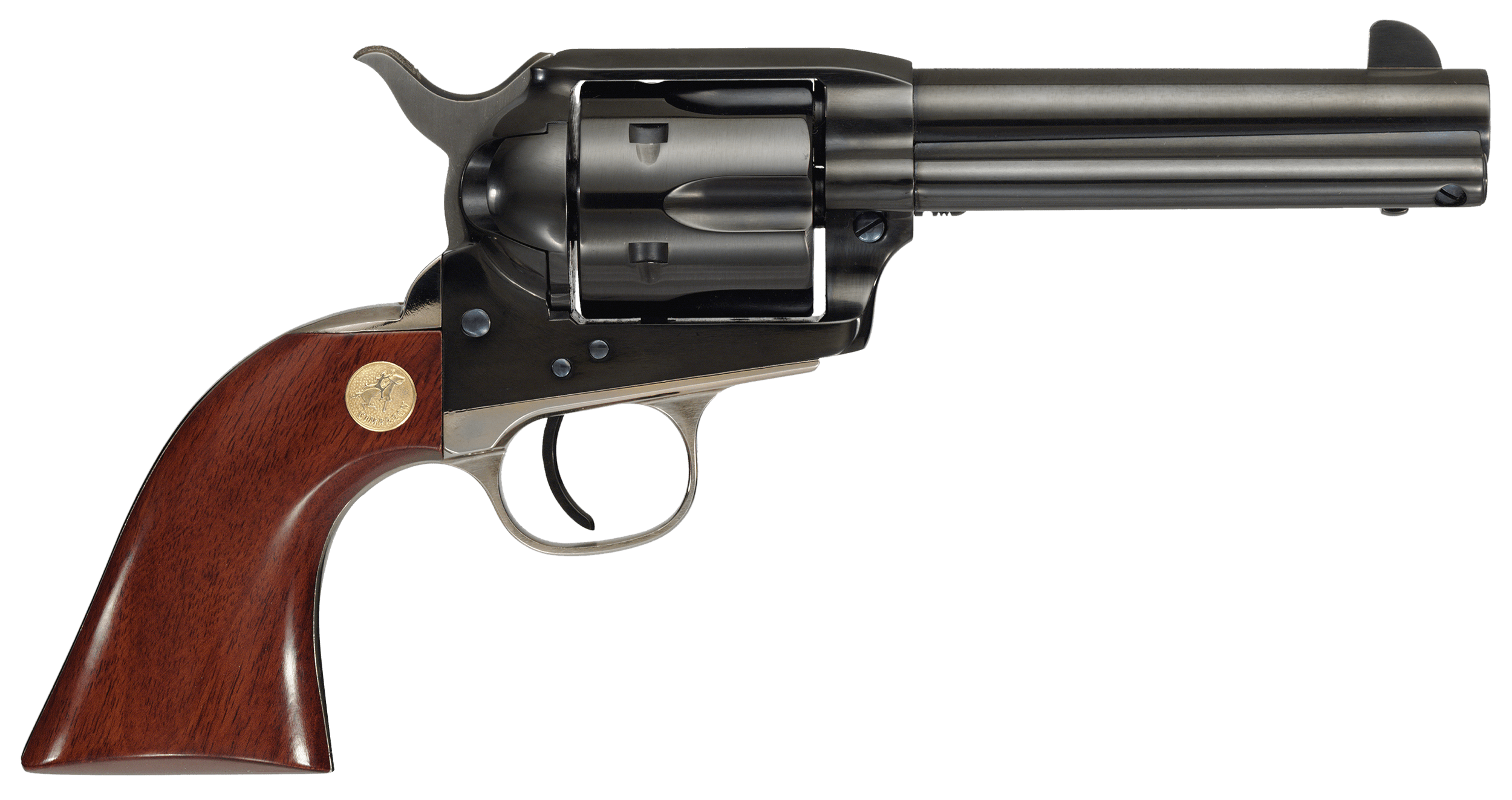 Cimarron Pistoleer Revolver 357 Magnum 4.75 inch 6 Shot Blued Nickel Walnut