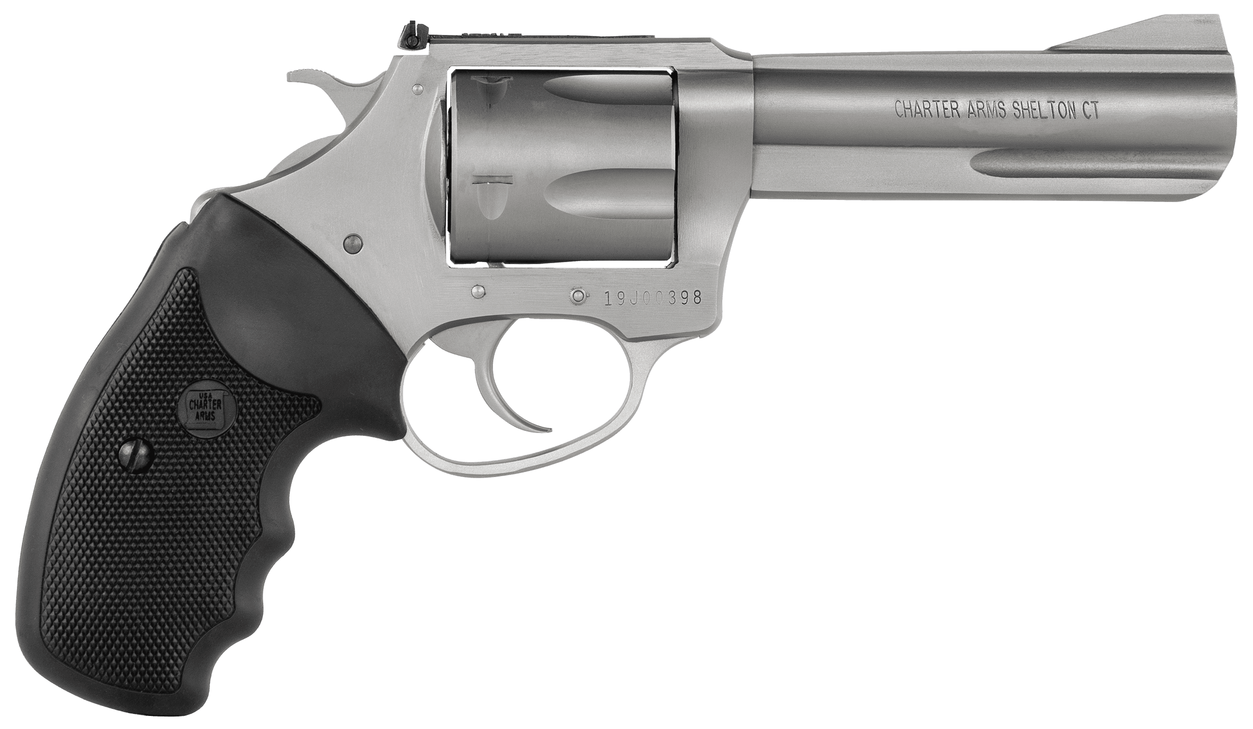 Charter Arms Pitbull 9mm Luger 4.20" 5 Shot Matte Stainless Steel Revolver