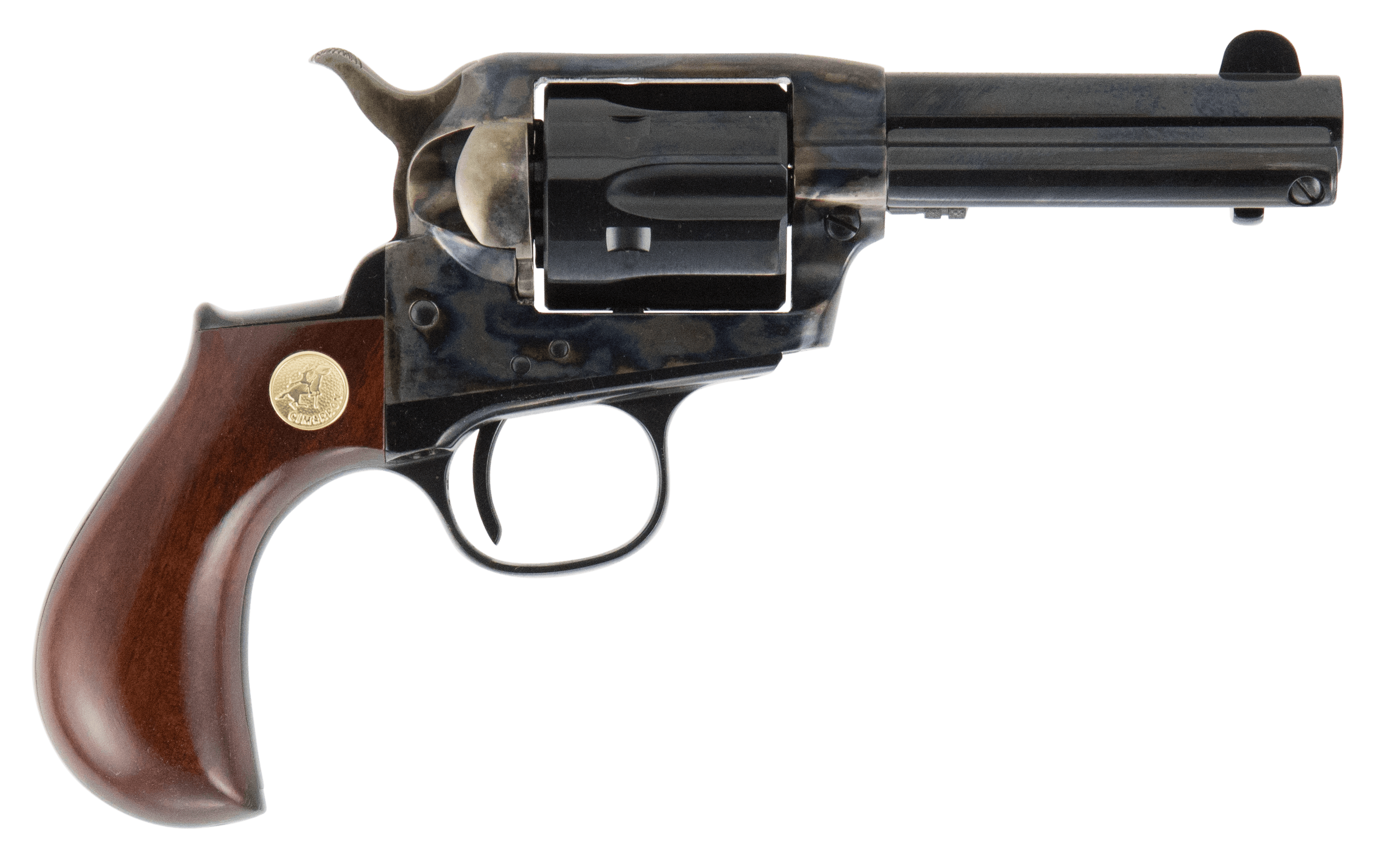Cimarron Firearms Lightning Revolver .38 Special 3.5 inch 6 Shot Color Case Hardened Walnut Grip