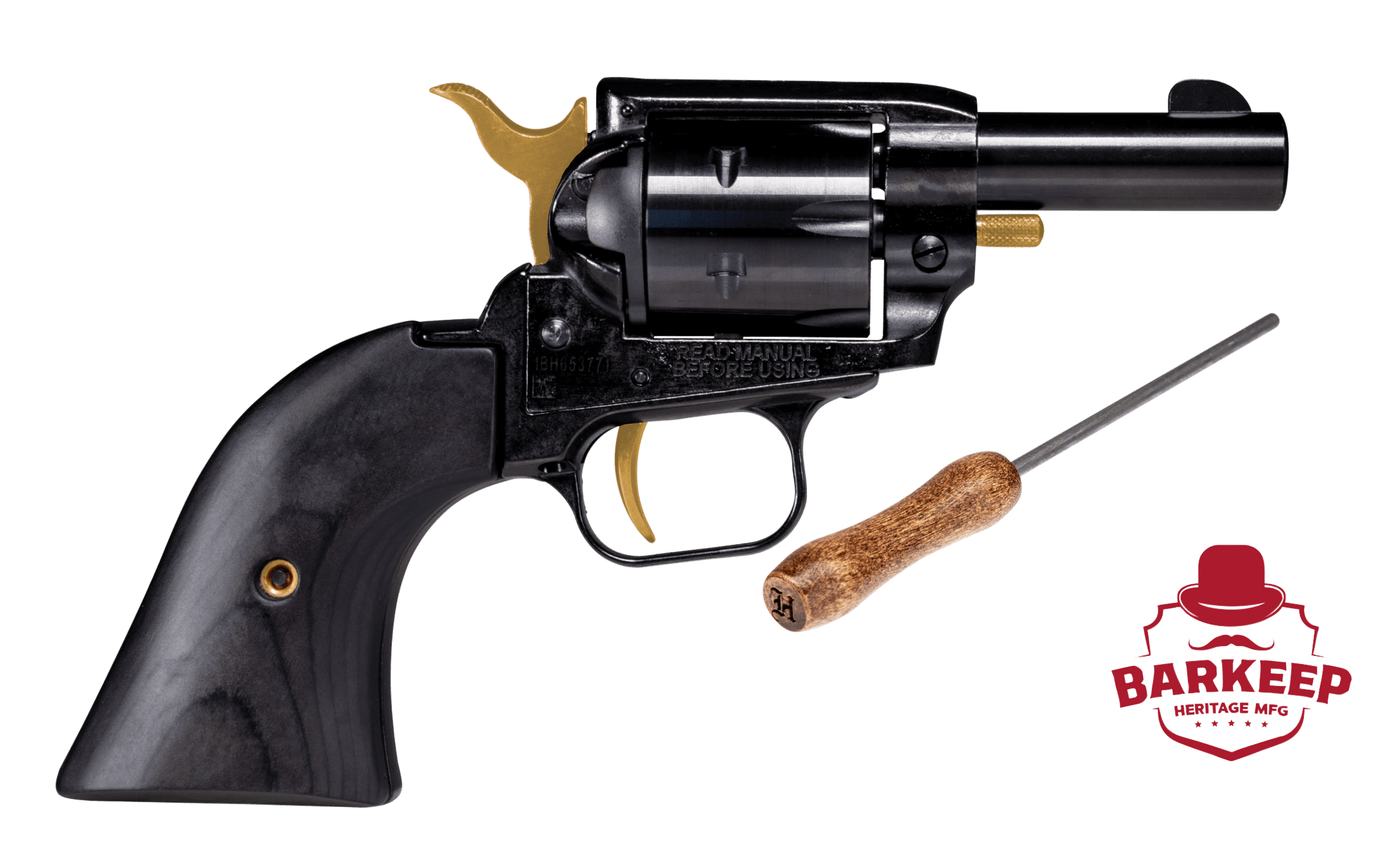 Heritage Barkeep 22 Long Rifle 3.6 inch 6 Round Oxide Gold Grip