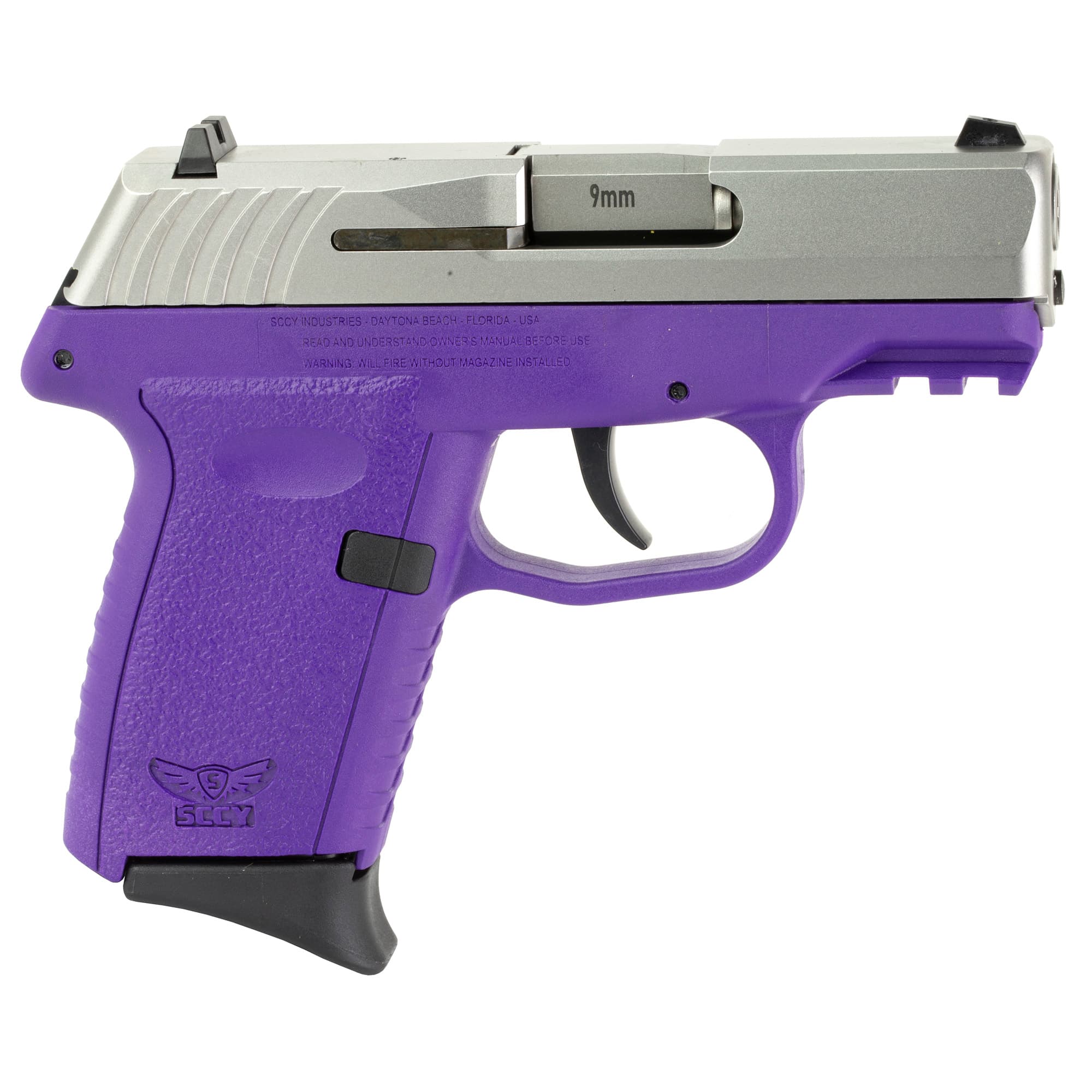 SCCY CPX-2 Gen 3 Sub-Compact Pistol - Stainless / Purple | 9mm | 3.1" Barrel | 10rd | No External Safety