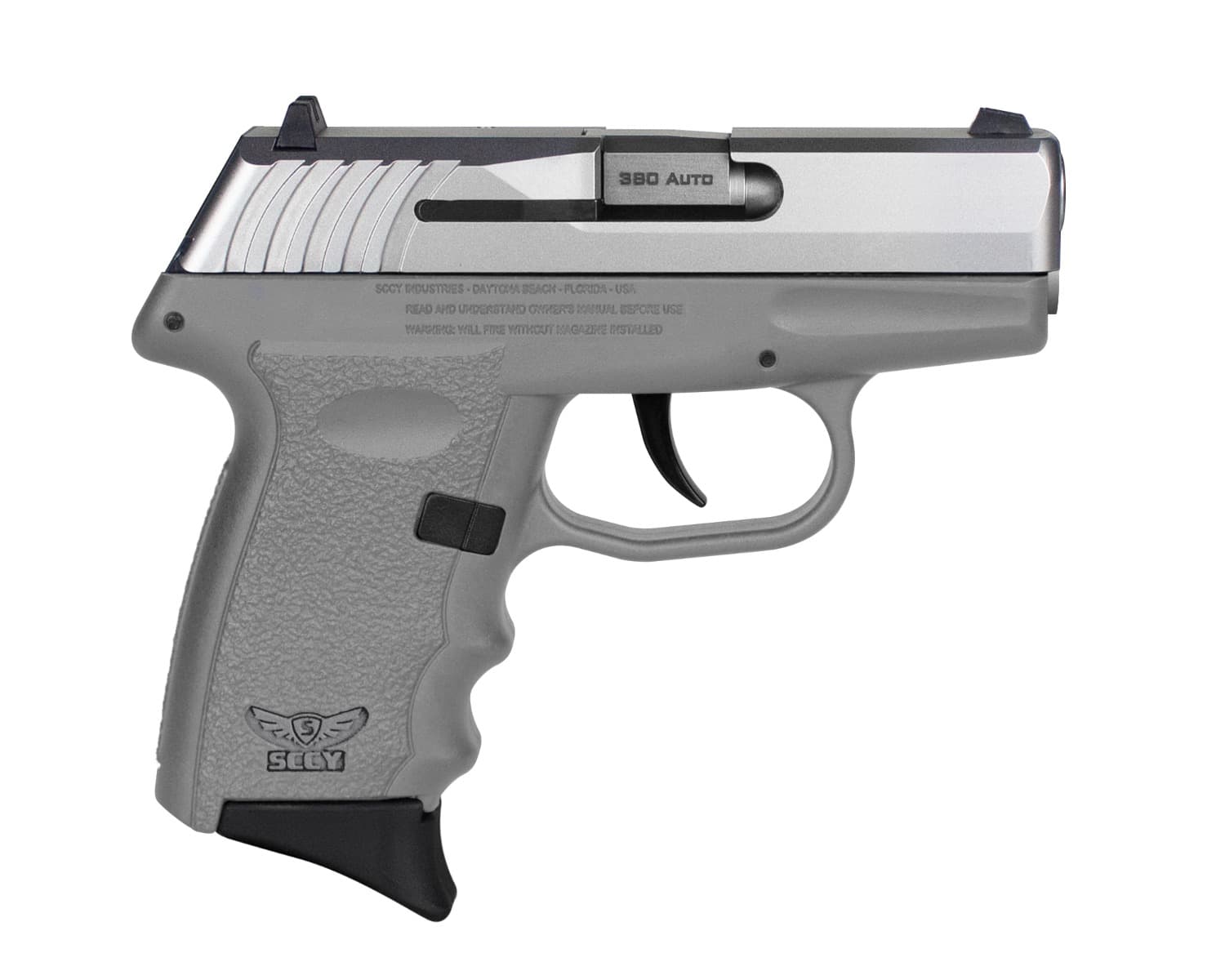 SCCY CPX-3 Sub-Compact Pistol - Stainless / Gray | .380 Auto | 3" Barrel | 10rd | No External Safety