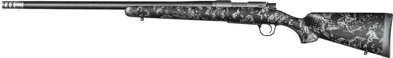 Christensen Arms 8010613900 Ridgeline FFT Full Size 7mm-08 Rem 4+1, 20" Stainless Steel Threaded Barrel, Stainless Aluminum Receiver, Black w/Gray Accents Fixed Sporter w/Flash Forged Technology Stock