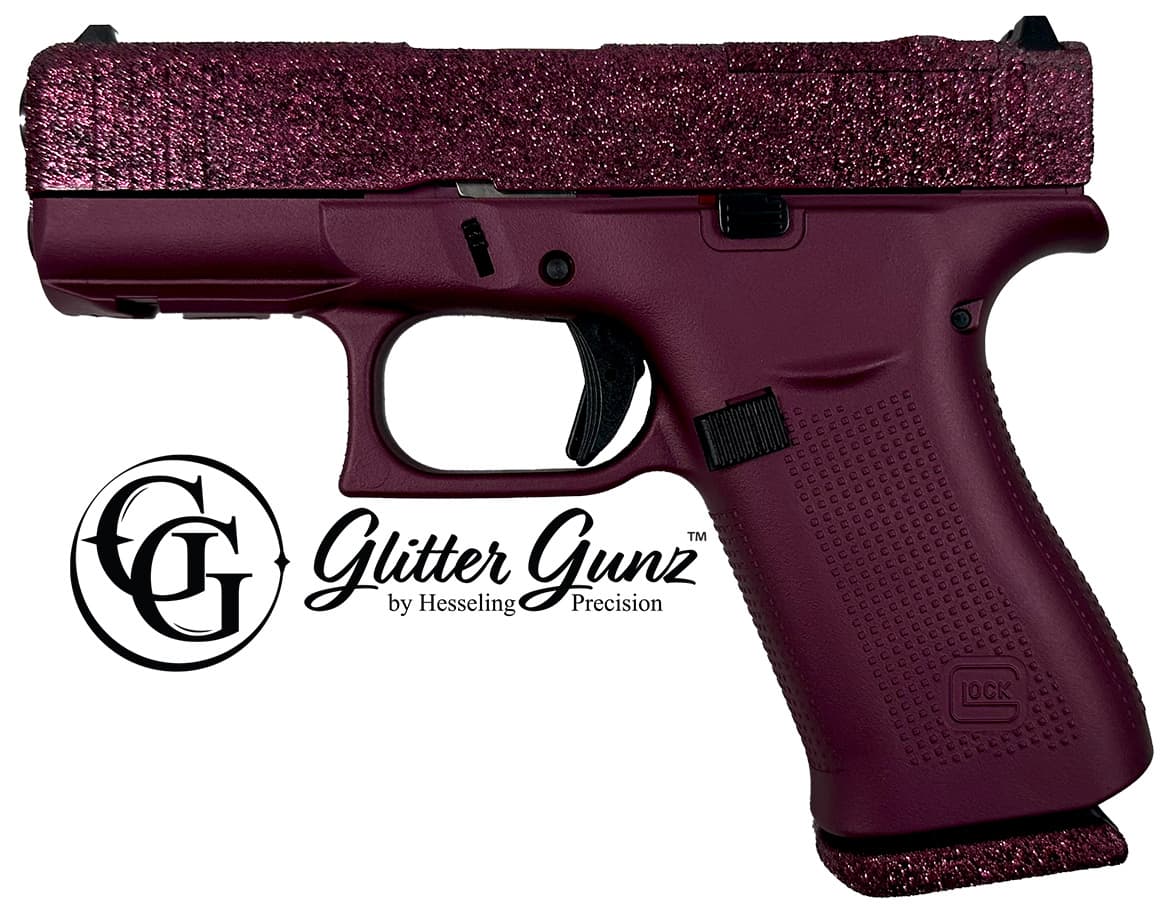 Glock G43X Mos 9mm Luger 3.4in 10rd Black Cherry