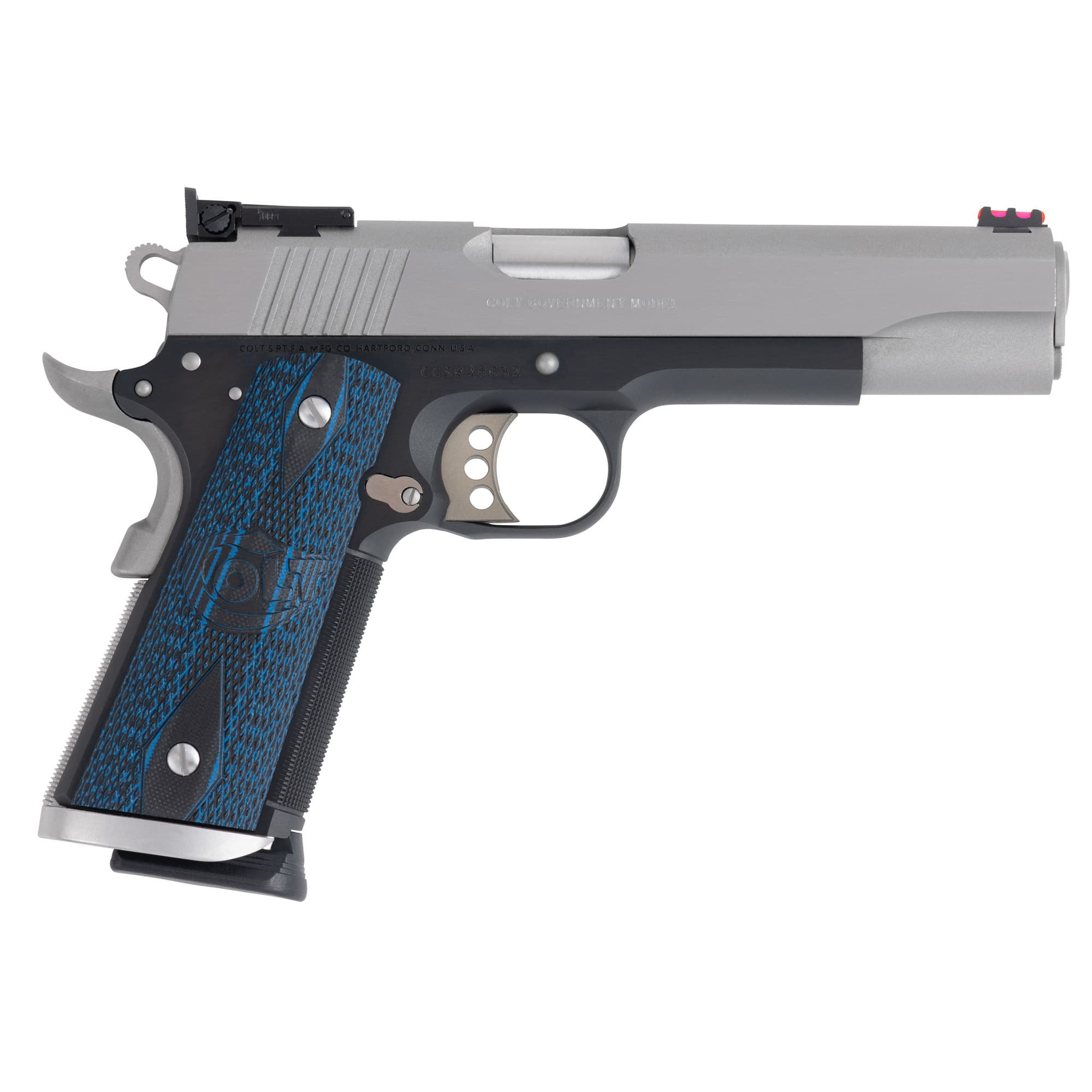 Colt 1911 Gold Cup Trophy 45 Acp 5 inch 8+1 Two Tone Stainless Brushed