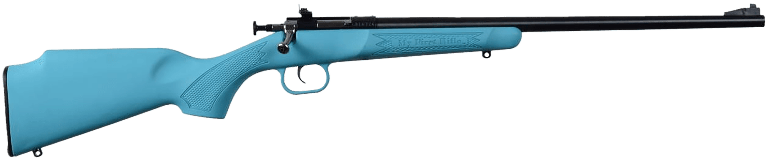 Crickett KSA302 My First Rifle  22 S/L/LR Single Shot 16.10" Blued Barrel & Receiver, Blue Synthetic Fixed Stock