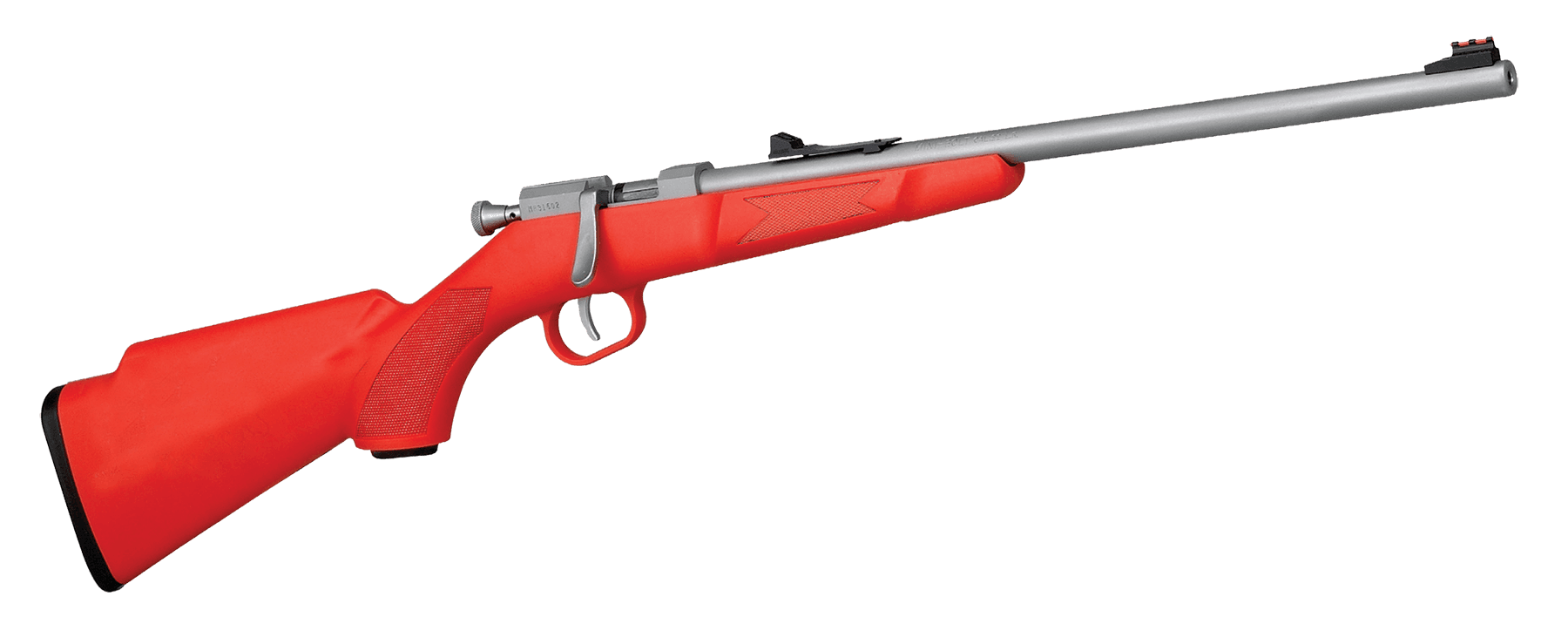Henry H005S Mini Bolt 22 Short Long LR 16.25 Inch 1 Round Orange Synthetic