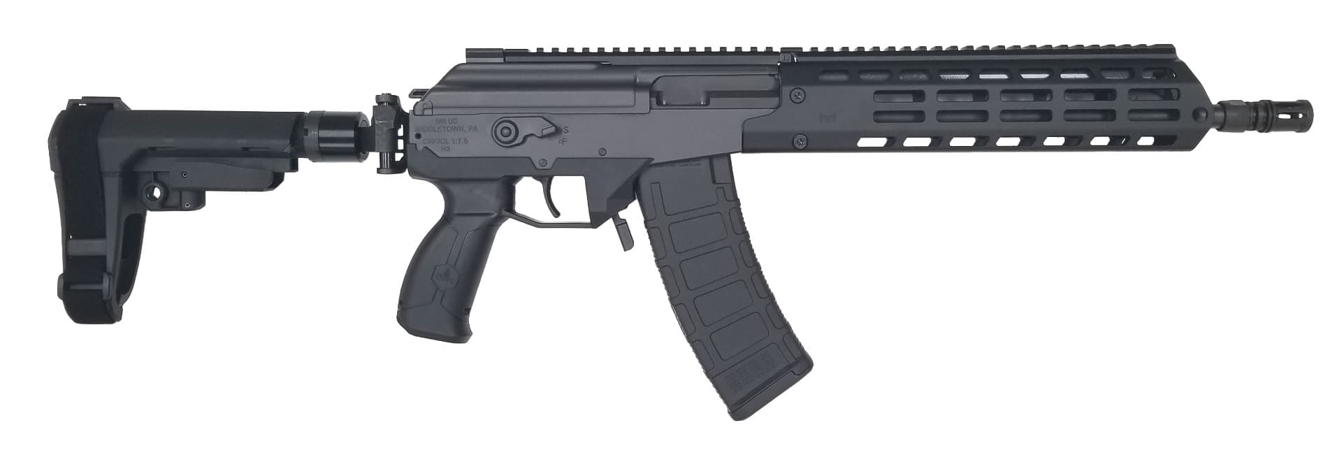 IWI Galil Ace G2 Pistol 5.45x39 13 Inch 30 Rounds MLOK Handguard Side Folding Stabilizer