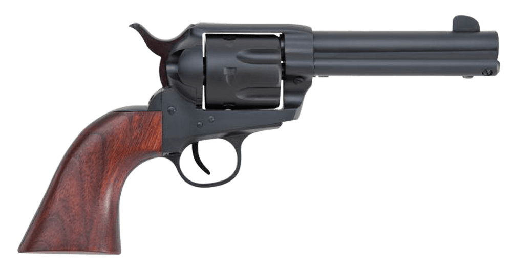Traditions SAT7322053 1873 Rawhide 22 LR Caliber with 4.75" Barrel, 6rd Capacity Cylinder, Overall Blued Finish Steel & Walnut Grip