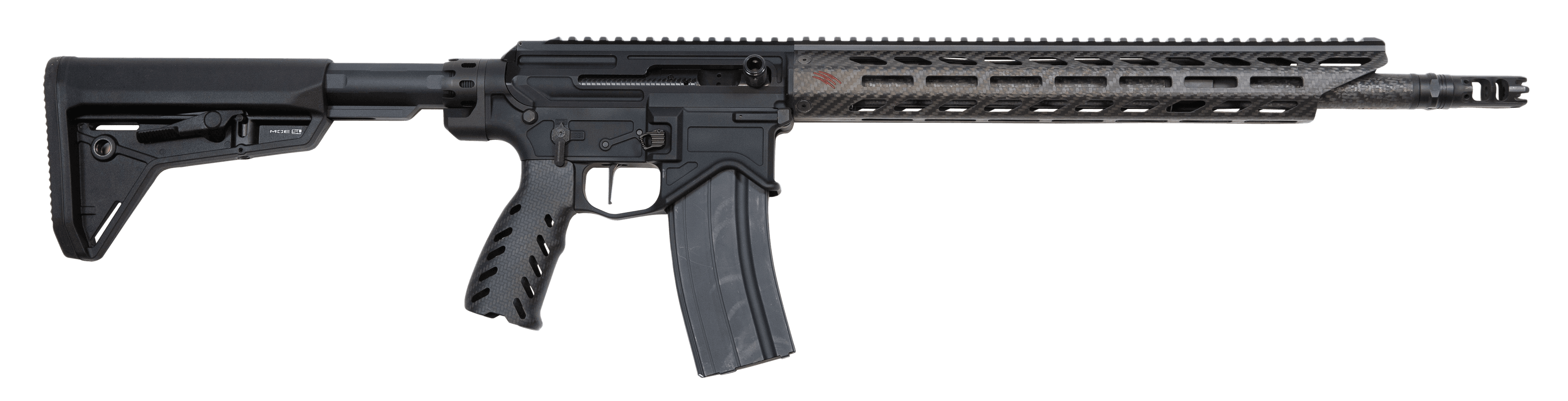 Fierce Firearms F15SWC223WITIBG F-15 Sidewinder 223 Wylde 30+1 16" C3 Carbon Fiber Barrel, Black Rec, Side Charging Handle, CF M-Lok Handguard/Grip, Magpul CL Stock